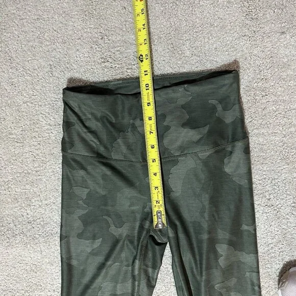PrAna Leggings Women’s Small Green Camo Electa Yoga Work Out High Rise Pocket - Picture 7 of 11